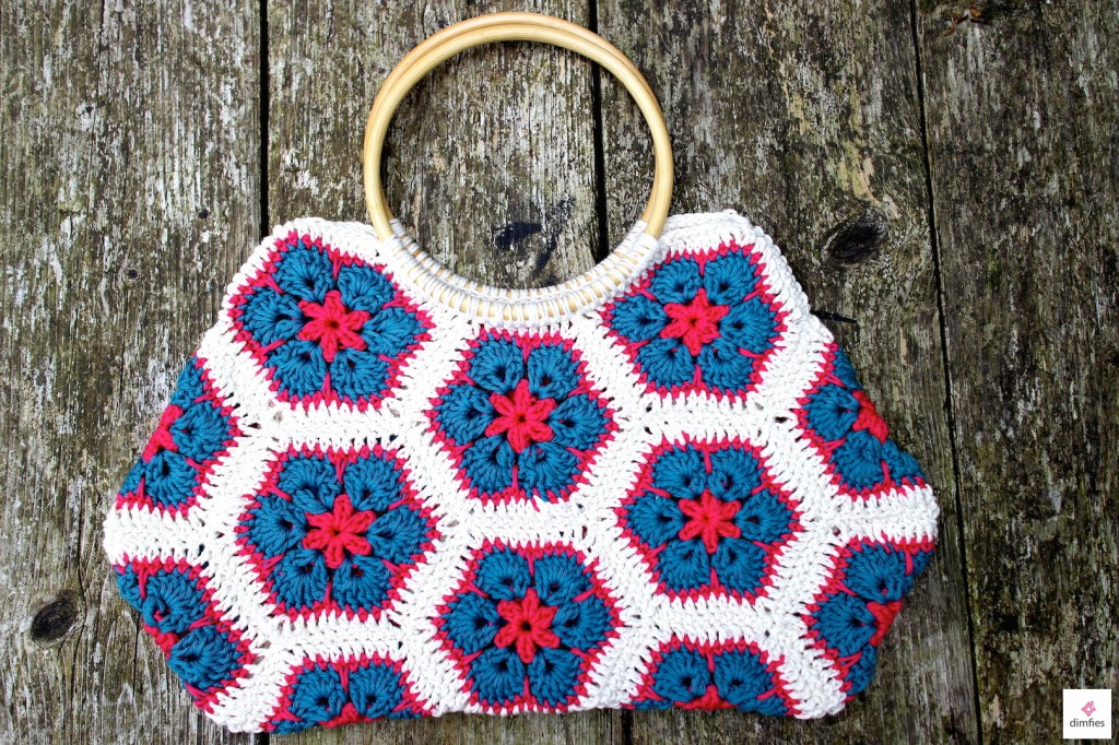 African flower crochet bag - Dimfies