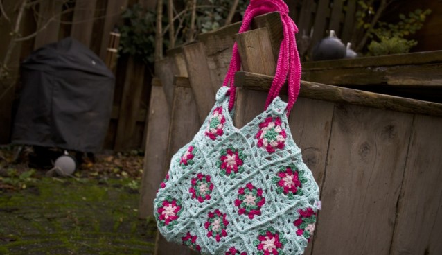 Kleurige granny tas haken